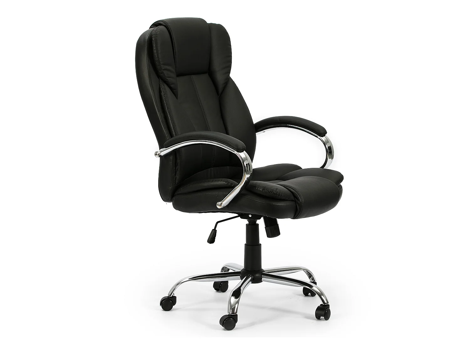 Fauteuil de Bureau à Hauteur réglable et inclinable Nixon Similicuir Noir