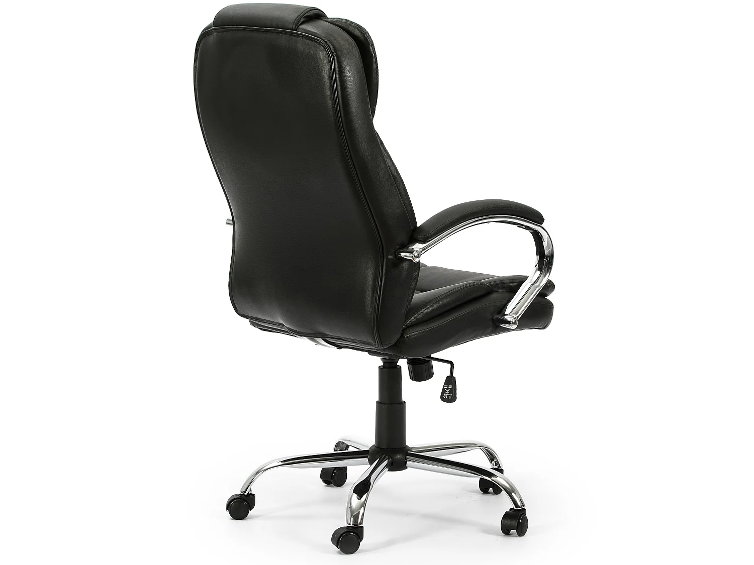 Fauteuil de Bureau à Hauteur réglable et inclinable Nixon Similicuir Noir