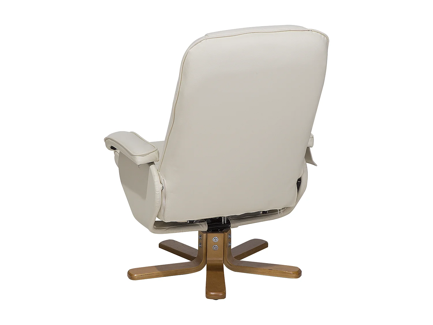 Fauteuil massant RELAXPRO Cuir PU Blanc cassé