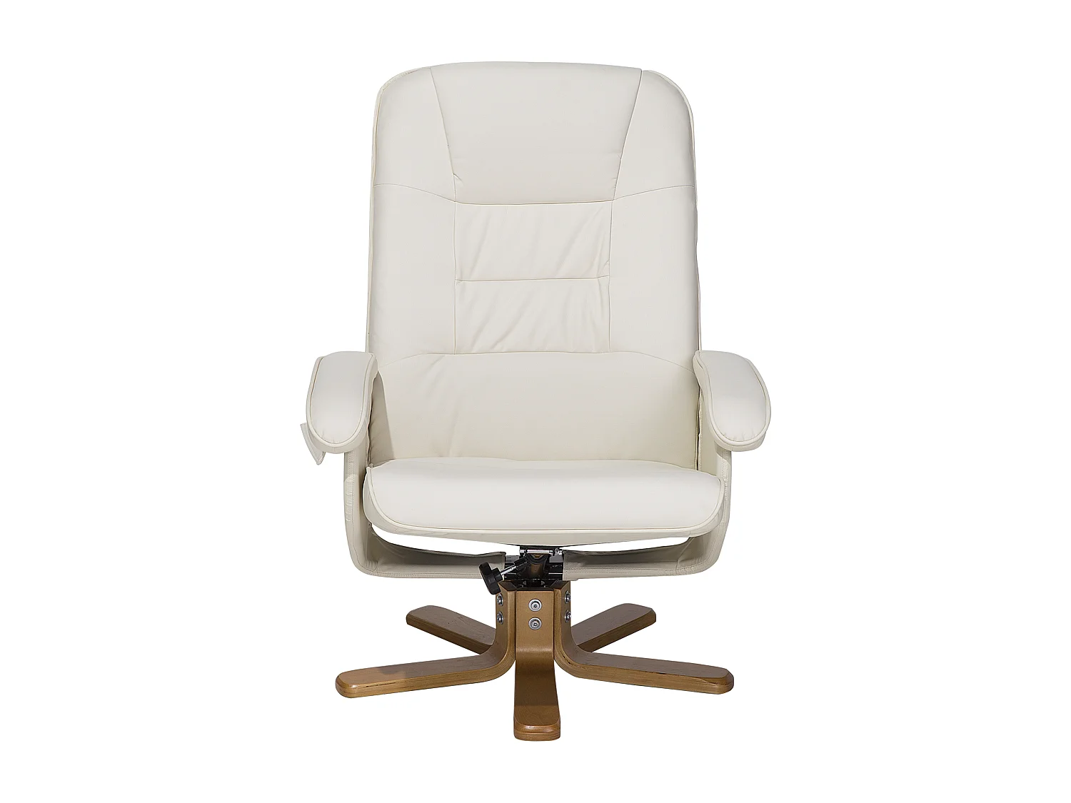 Fauteuil massant RELAXPRO Cuir PU Blanc cassé