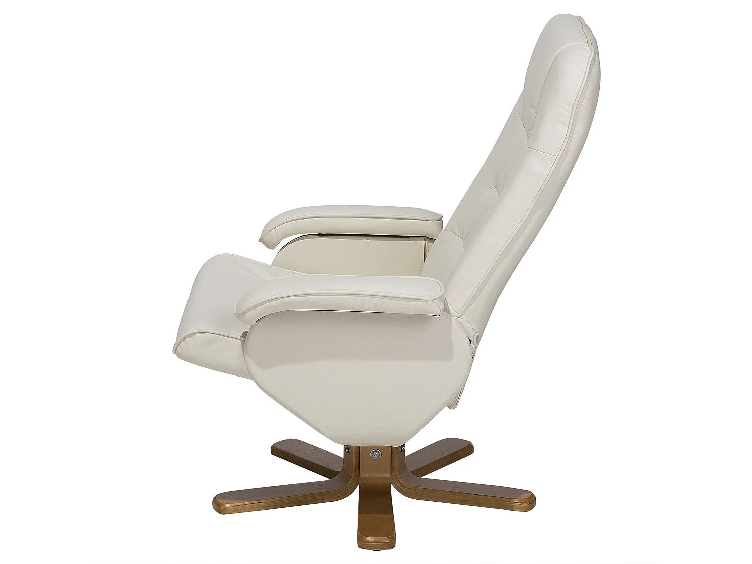 Fauteuil massant RELAXPRO Cuir PU Blanc cassé