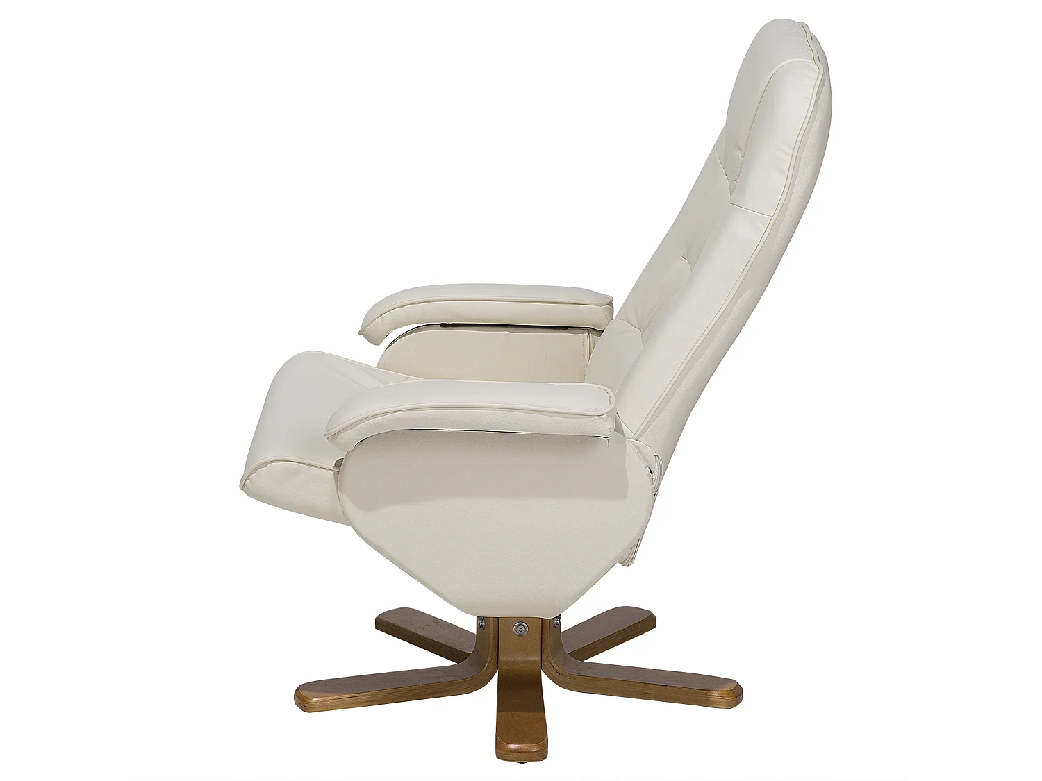 Fauteuil massant RELAXPRO Cuir PU Blanc cassé