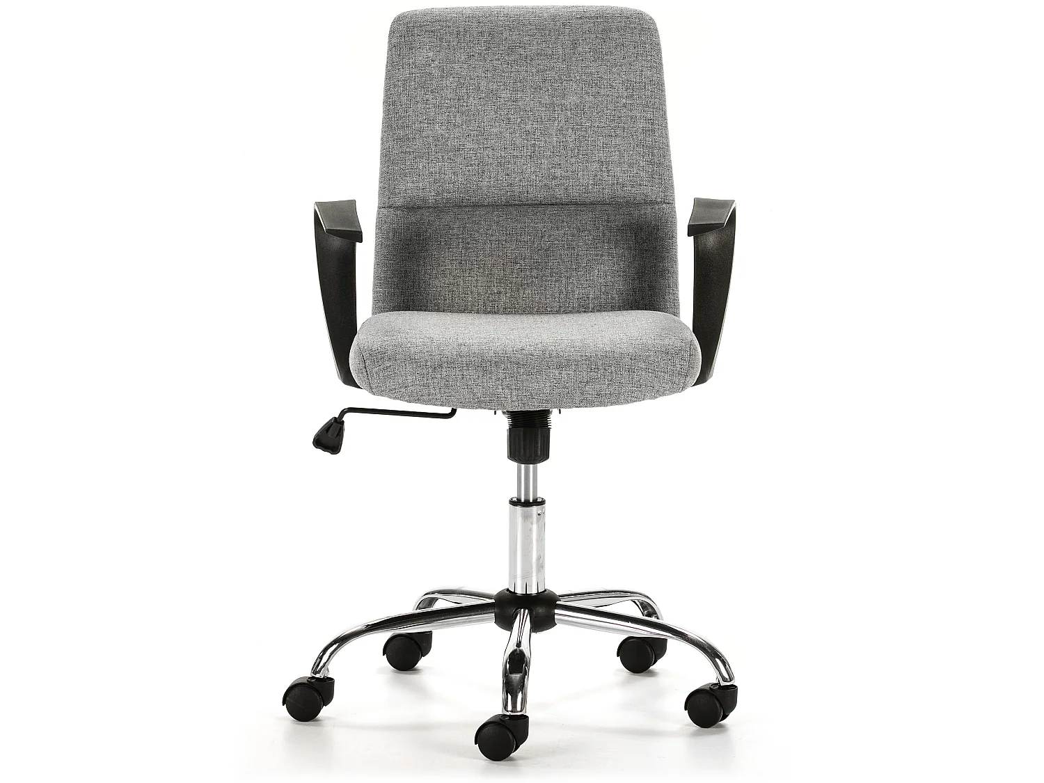 Fauteuil de Bureau relevable Teo matelassé avec Tissu Gris Clair