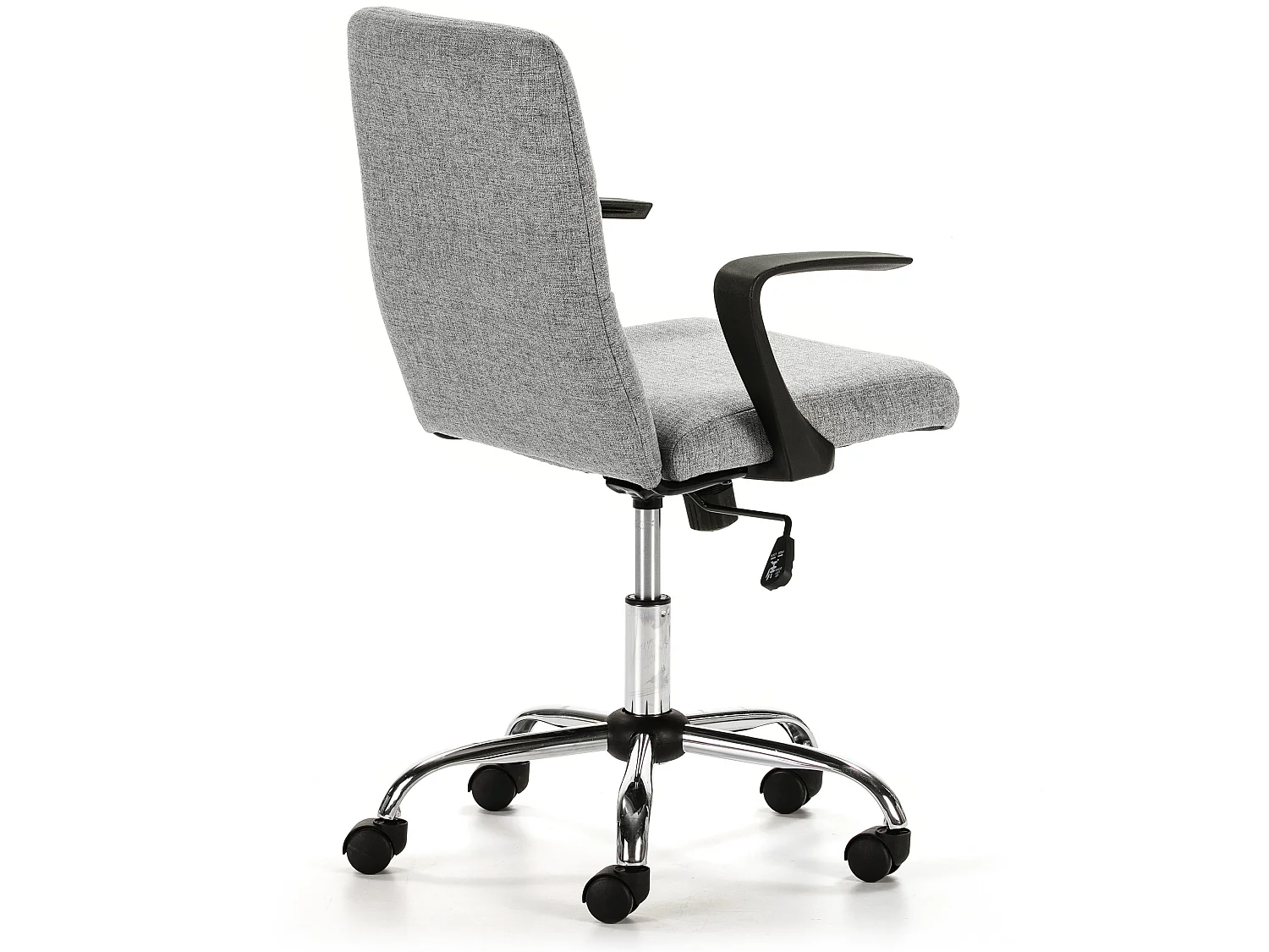Fauteuil de Bureau relevable Teo matelassé avec Tissu Gris Clair
