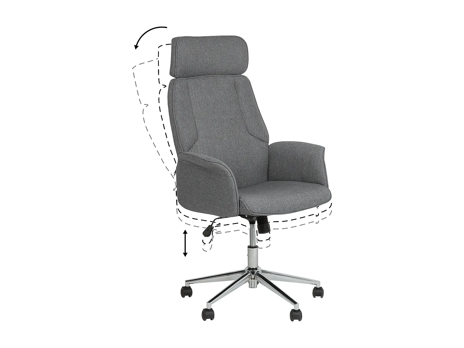 Sedia da ufficio PILOT Grigio