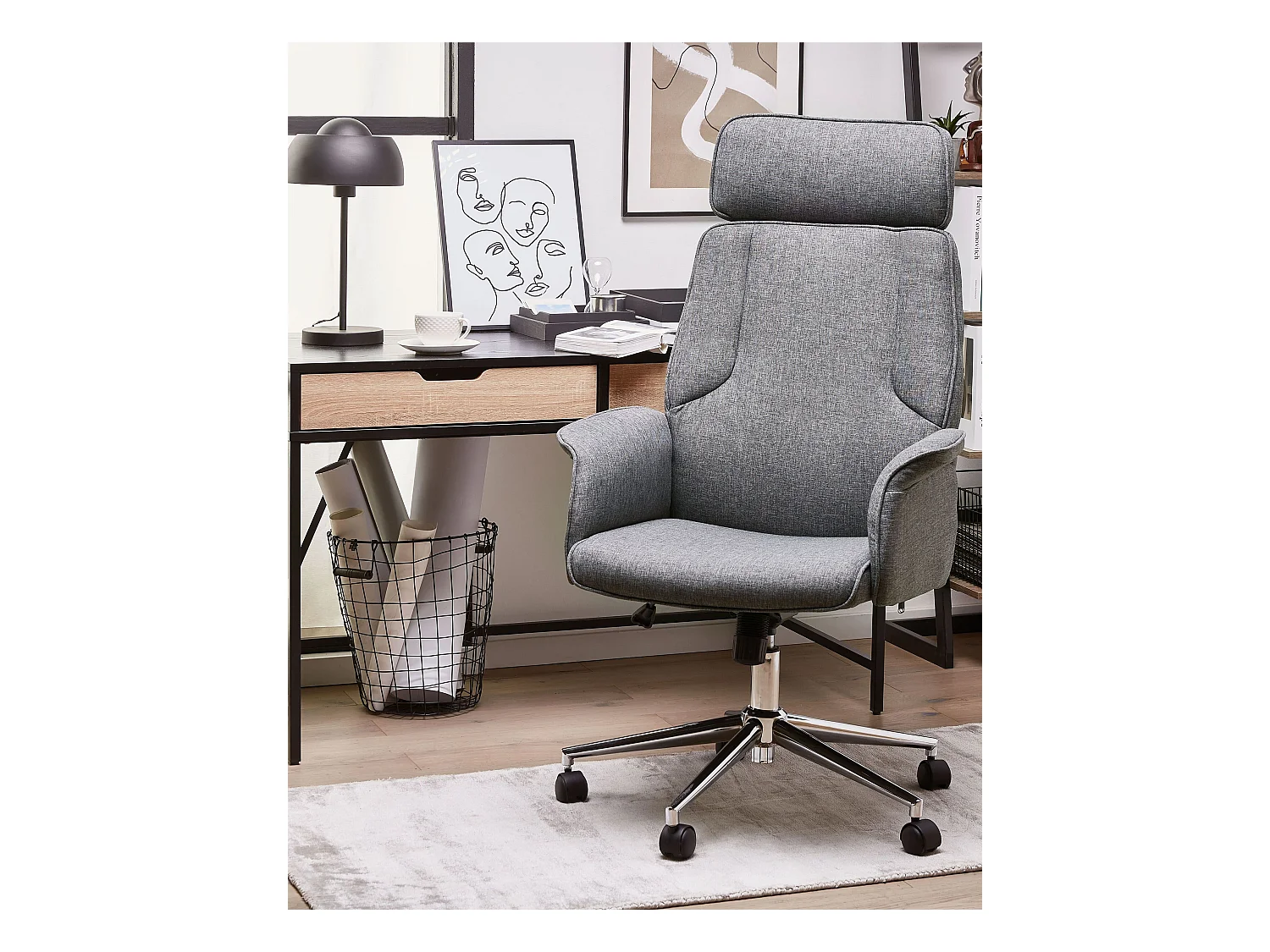 Chaise de bureau PILOT Gris