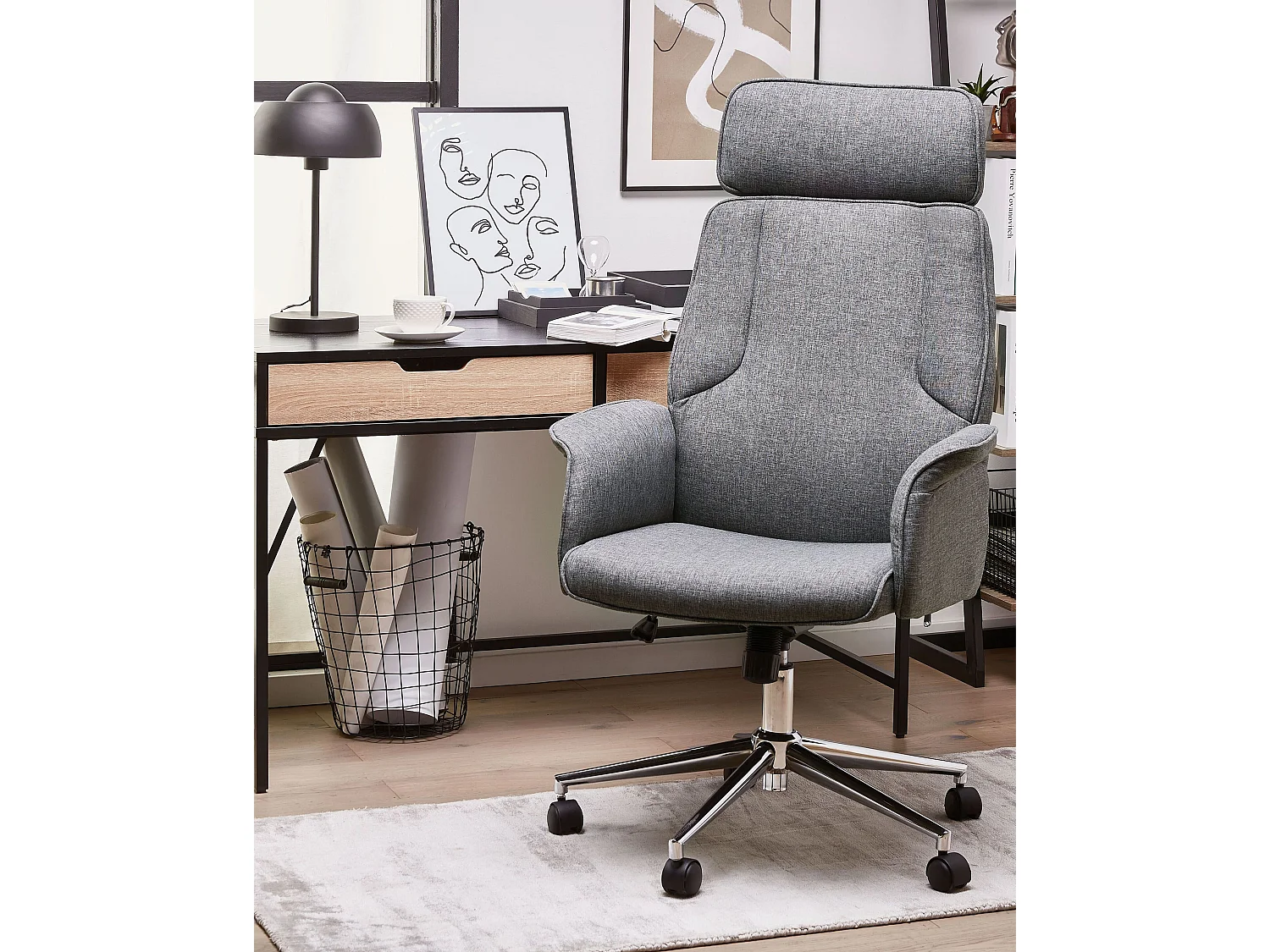 Chaise de bureau PILOT Gris
