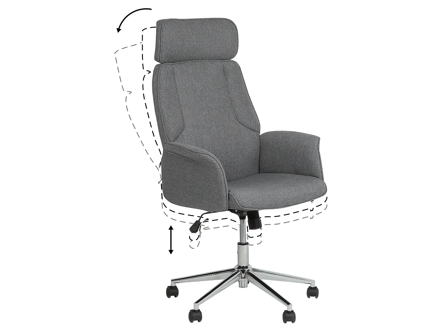 Chaise de bureau PILOT Gris