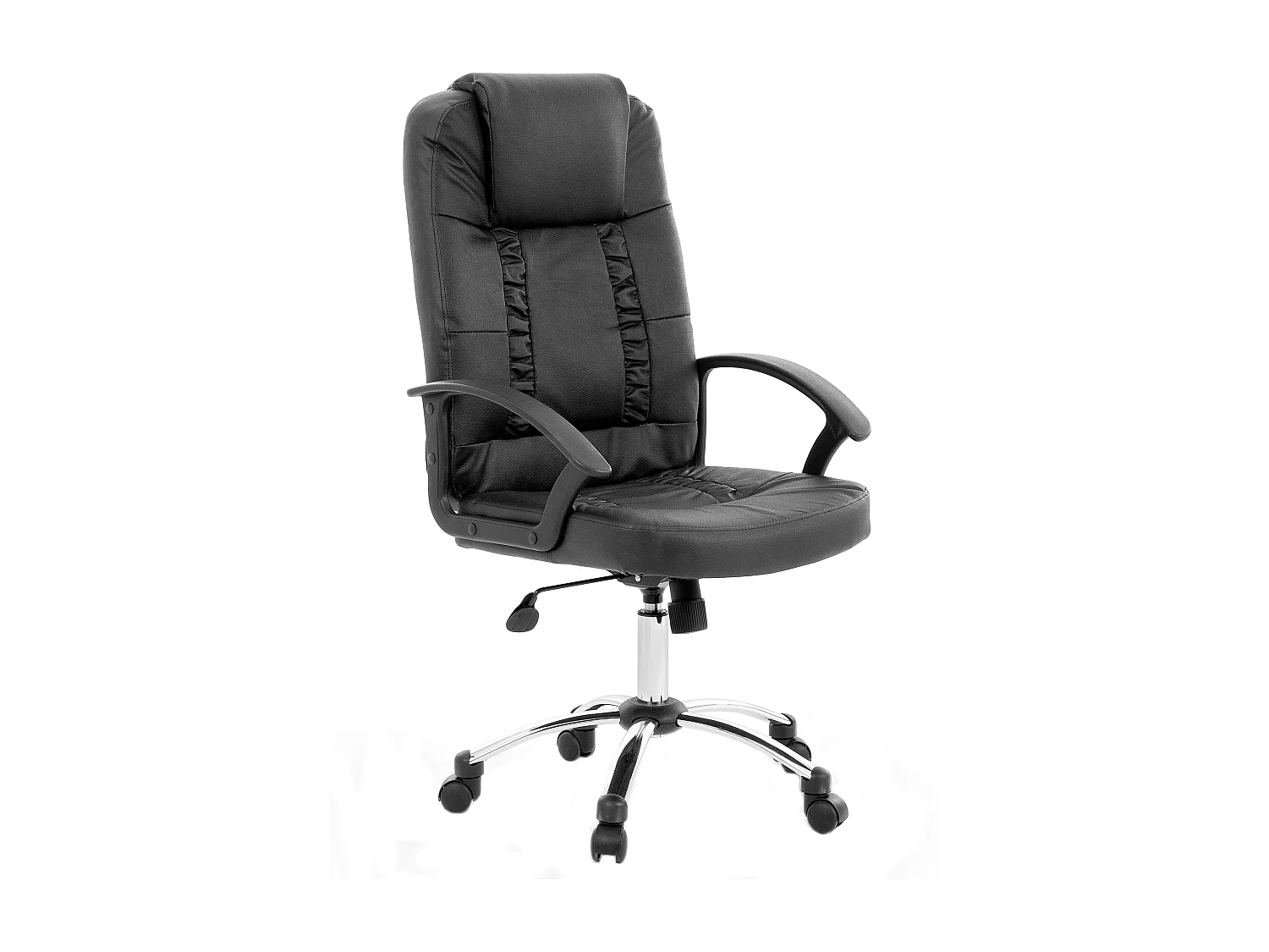 Massagestoel Draaibaar RELAX Kunstleer Zwart