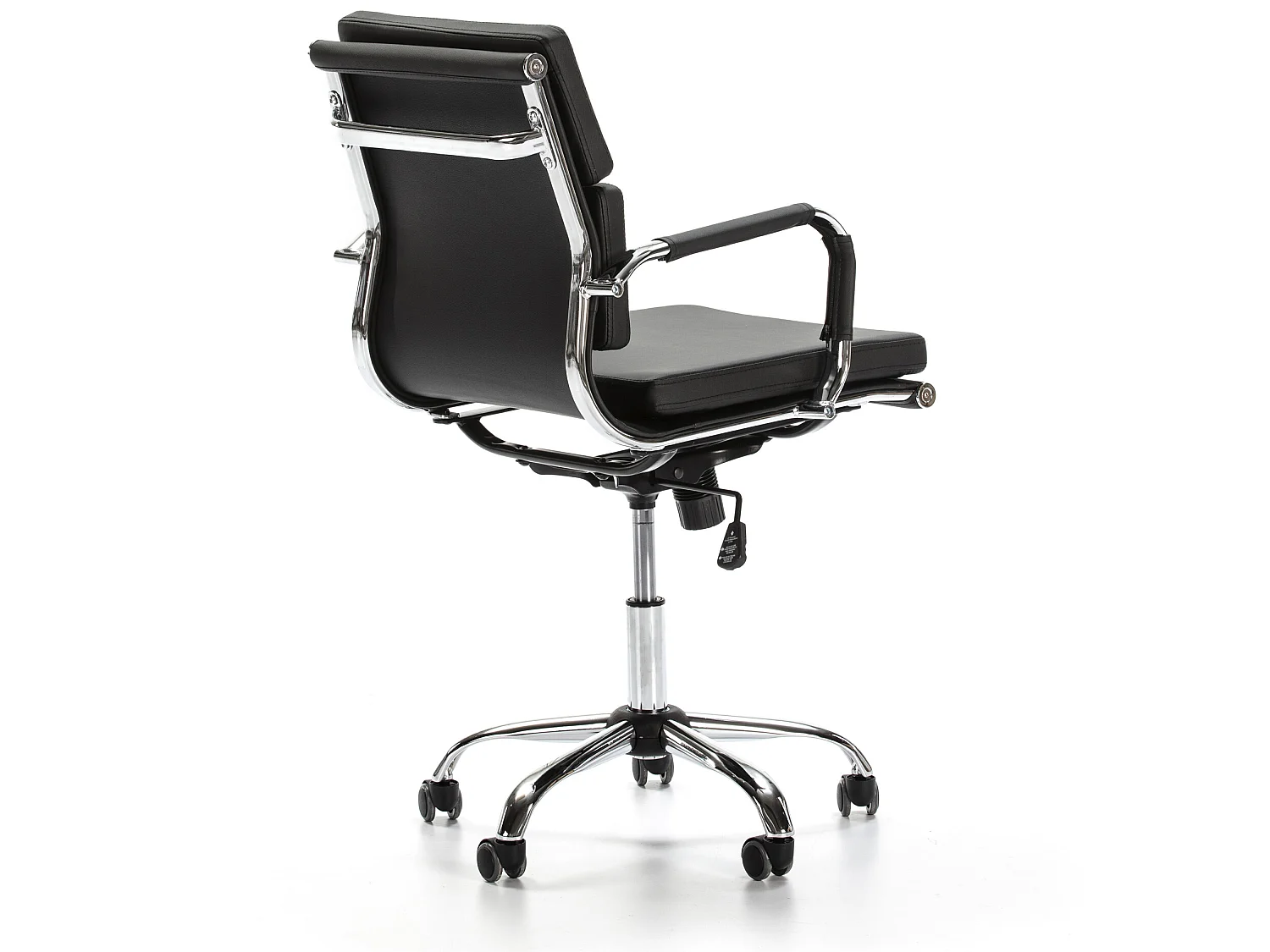 Fauteuil de Bureau Fenix inclinable Noir, Cuir synthétique