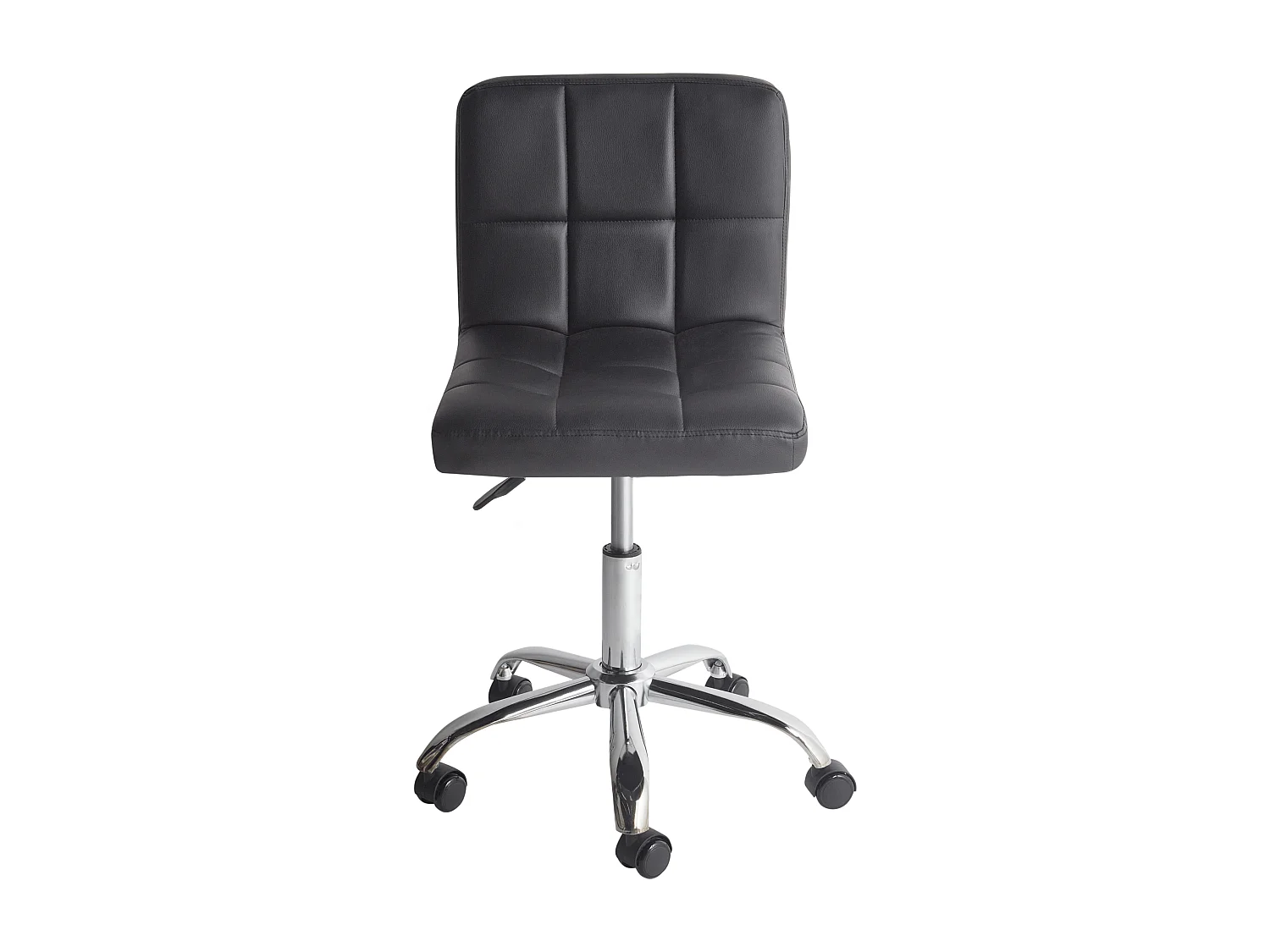 Arbeitsstuhl Arbeitshocker Hocker mit Rollen schwarz Polyester Marion