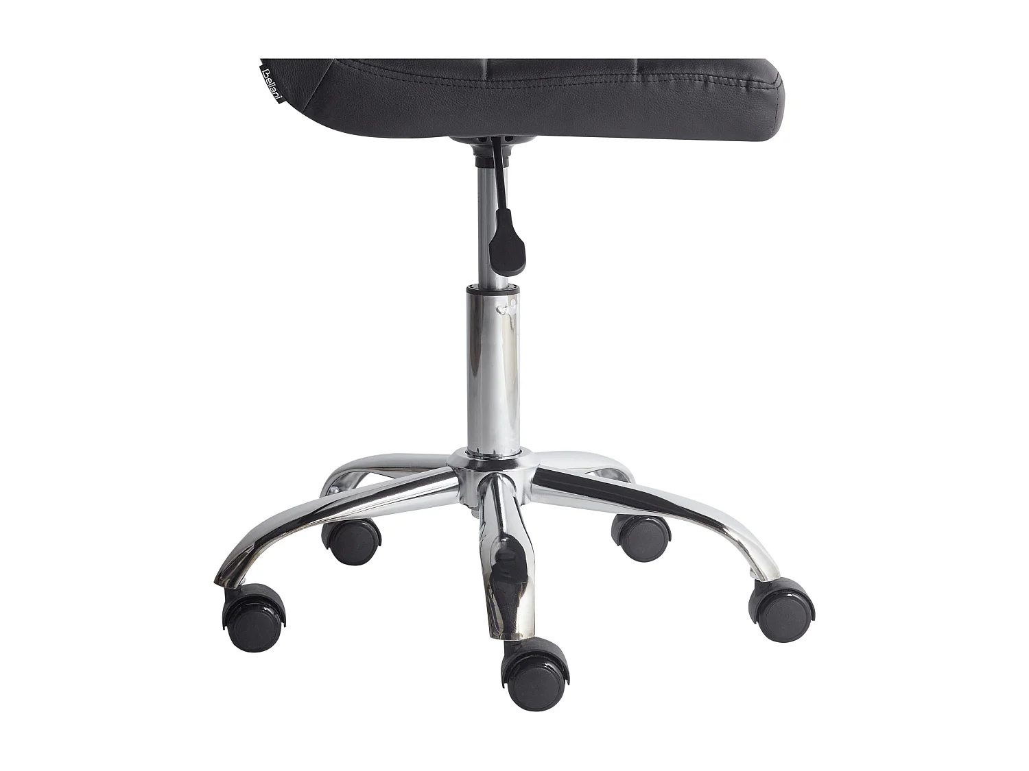 Arbeitsstuhl Arbeitshocker Hocker mit Rollen schwarz Polyester Marion