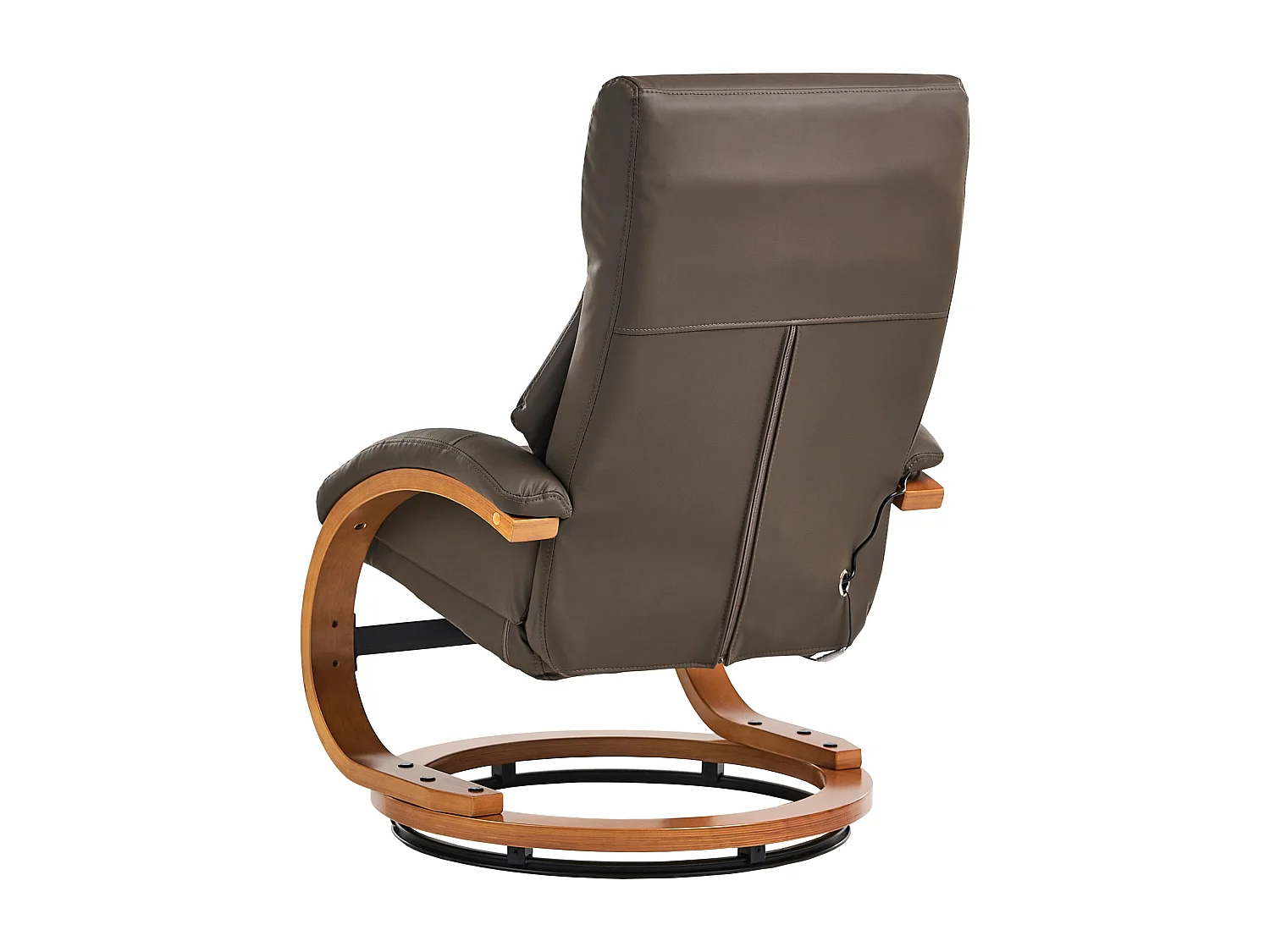 Fauteuil massant FORCE Cuir PU Marron foncé