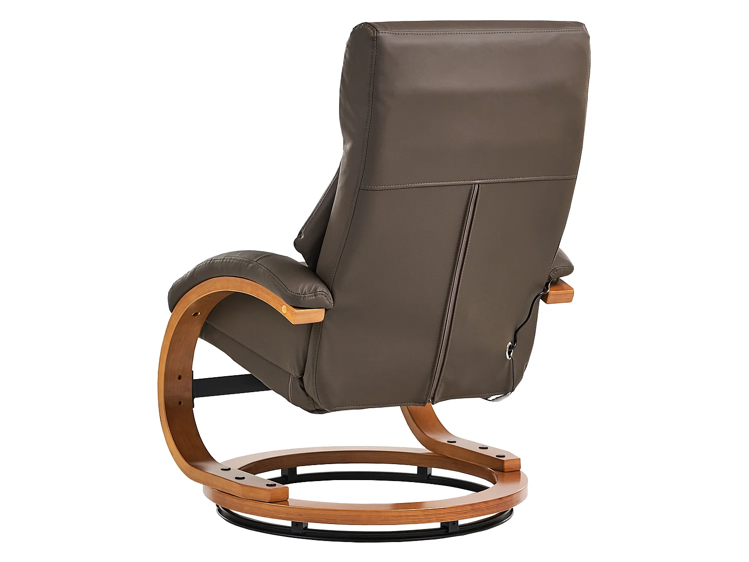 Fauteuil massant FORCE Cuir PU Marron foncé