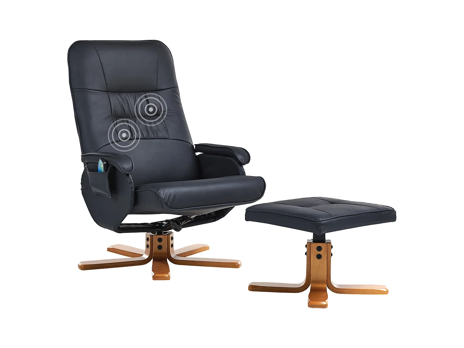 Fauteuil massant RELAXPRO Cuir PU Noir
