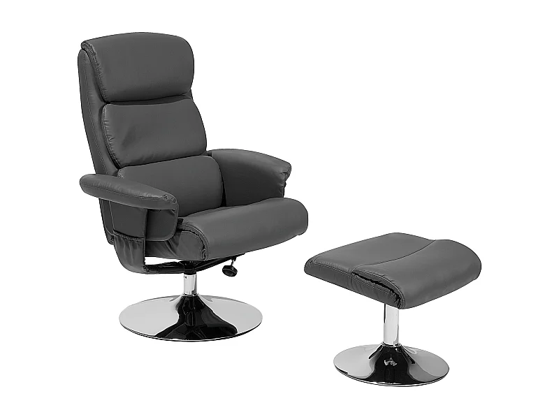 Fauteuil massant LEGEND Cuir PU Gris