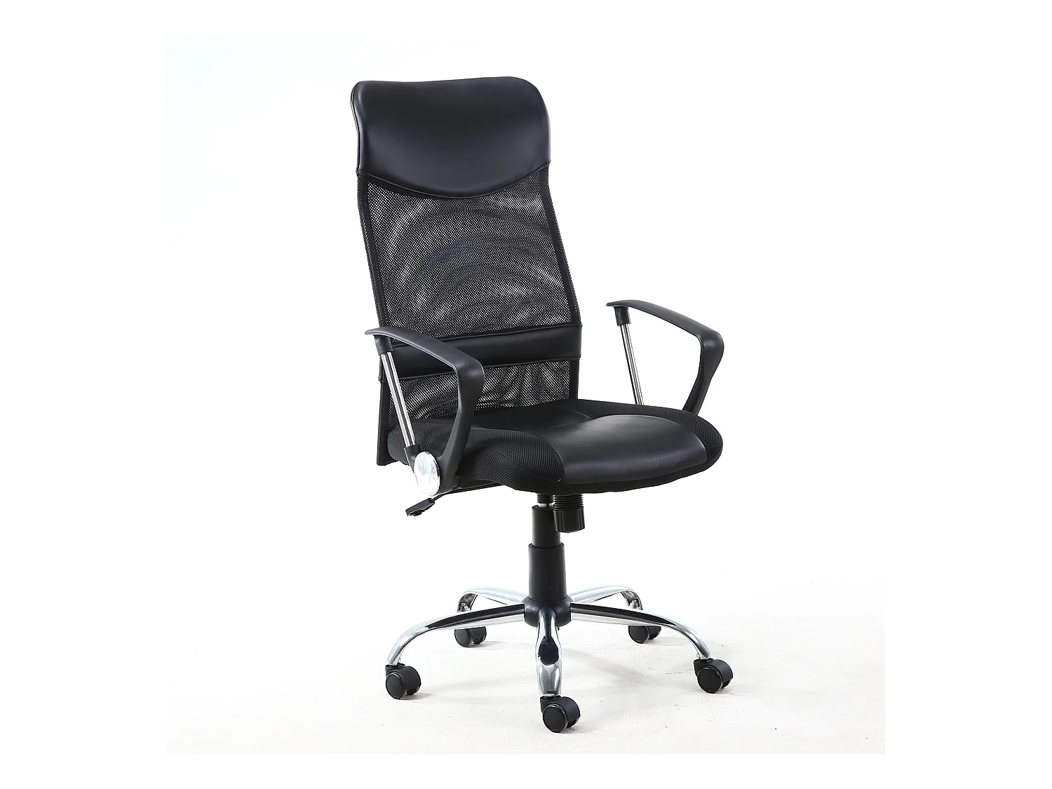 Chaise de Bureau Campus relevable et Fauteuil inclinable en Simili Cuir Noir