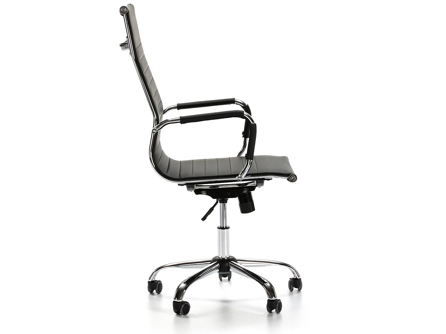 Sillón de Oficina Londres reclinable Negro, Piel sintética, Altura Ajustable