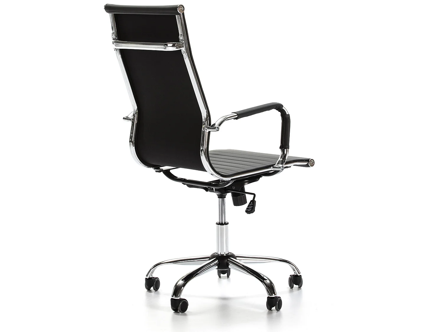 Sillón de Oficina Londres reclinable Negro, Piel sintética, Altura Ajustable