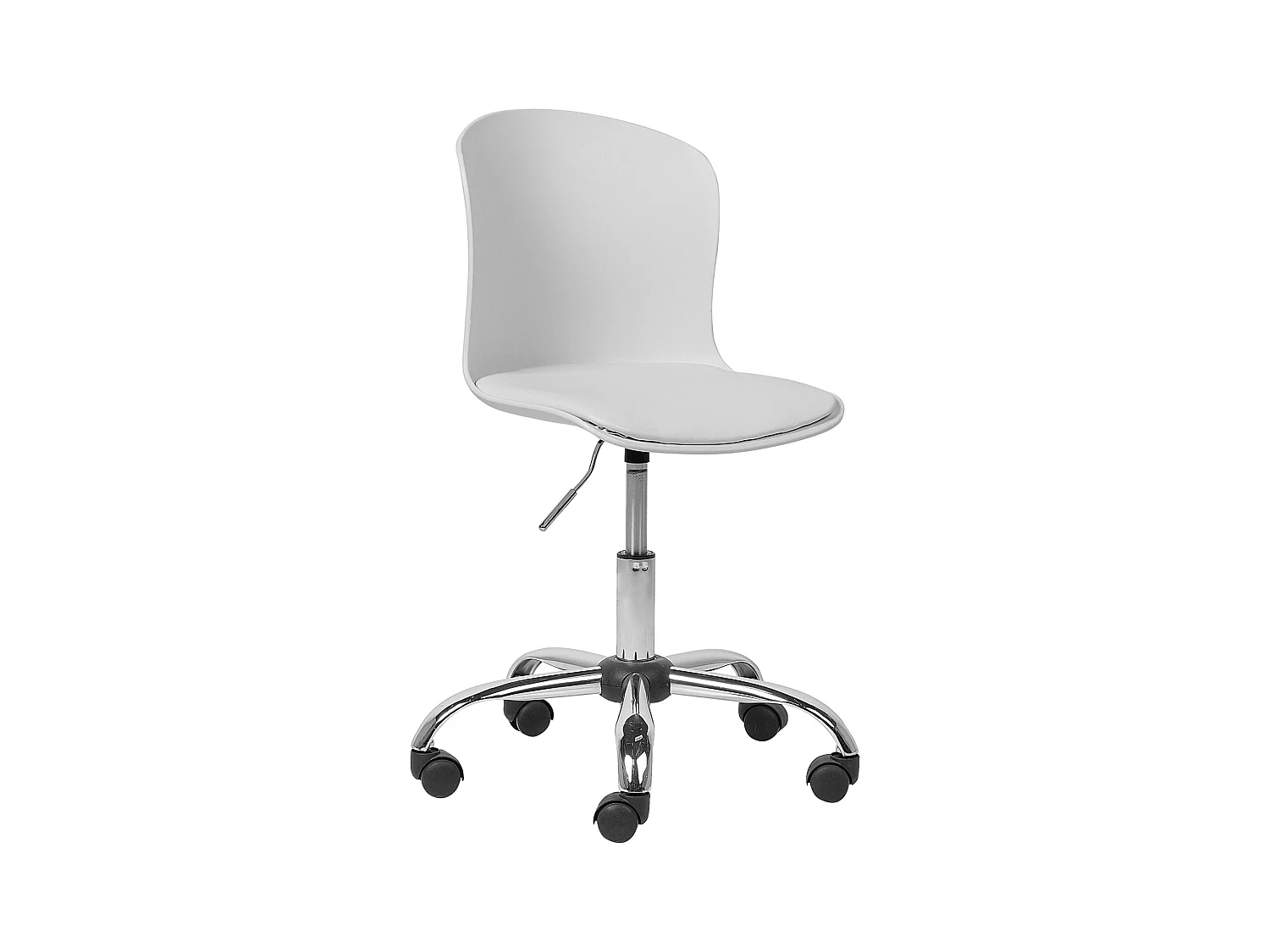 Chaise de bureau VAMO Cuir PU Blanc