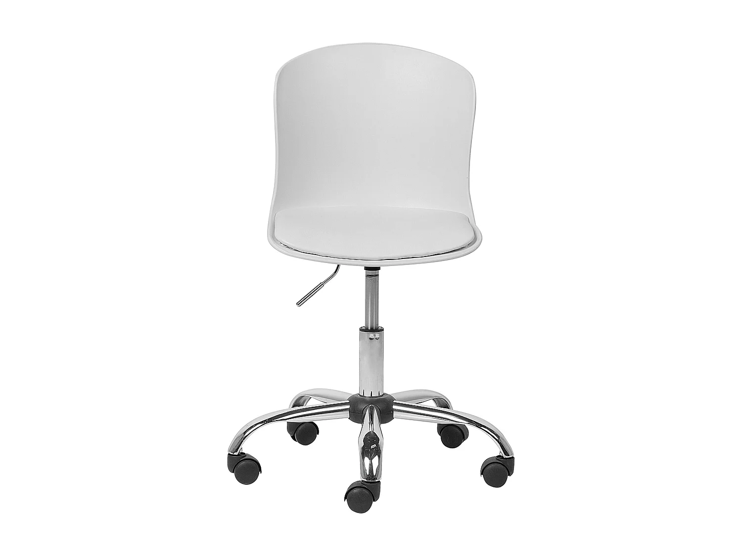 Chaise de bureau VAMO Cuir PU Blanc