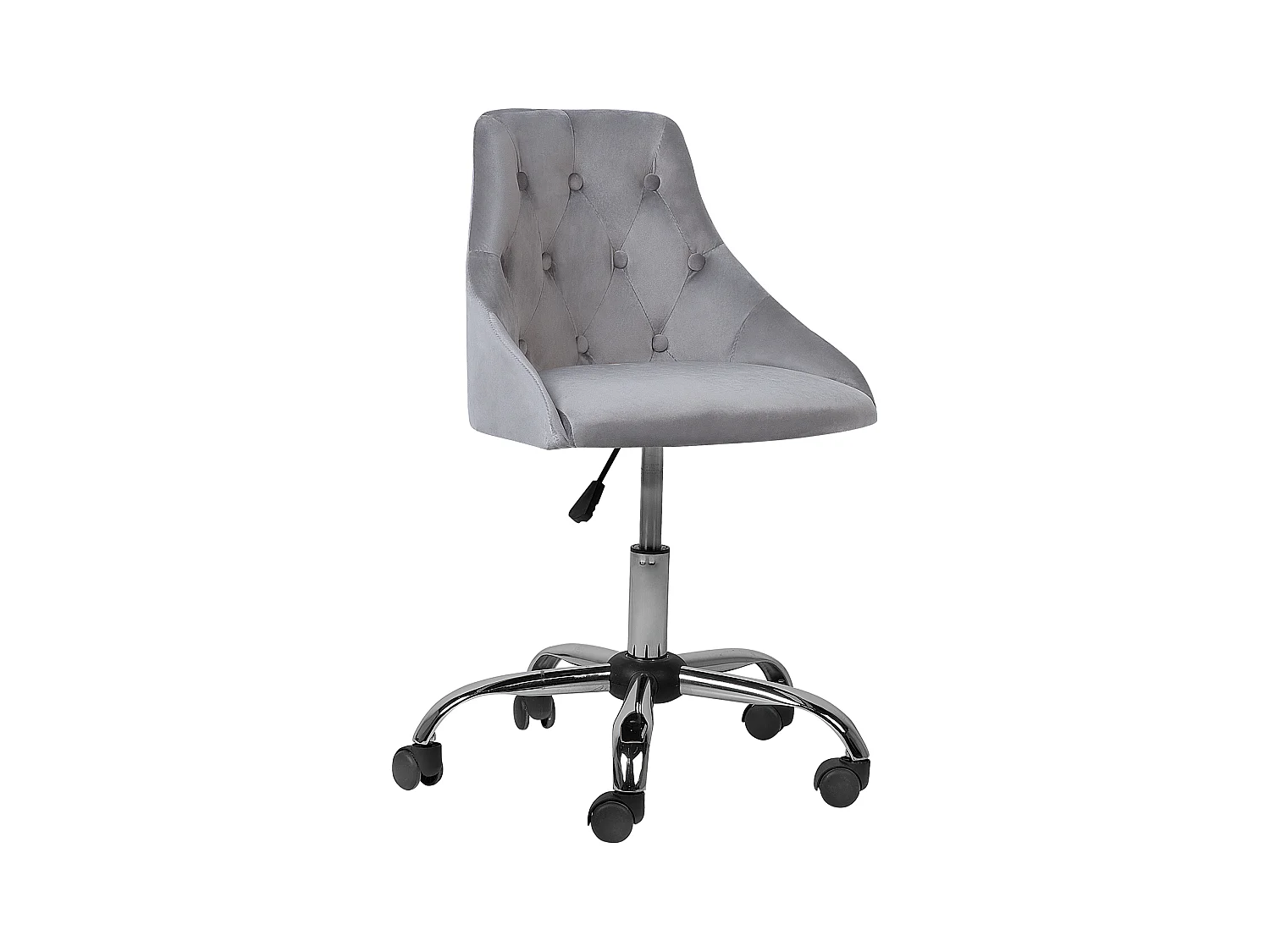 Chaise de bureau PARRISH Velours Gris