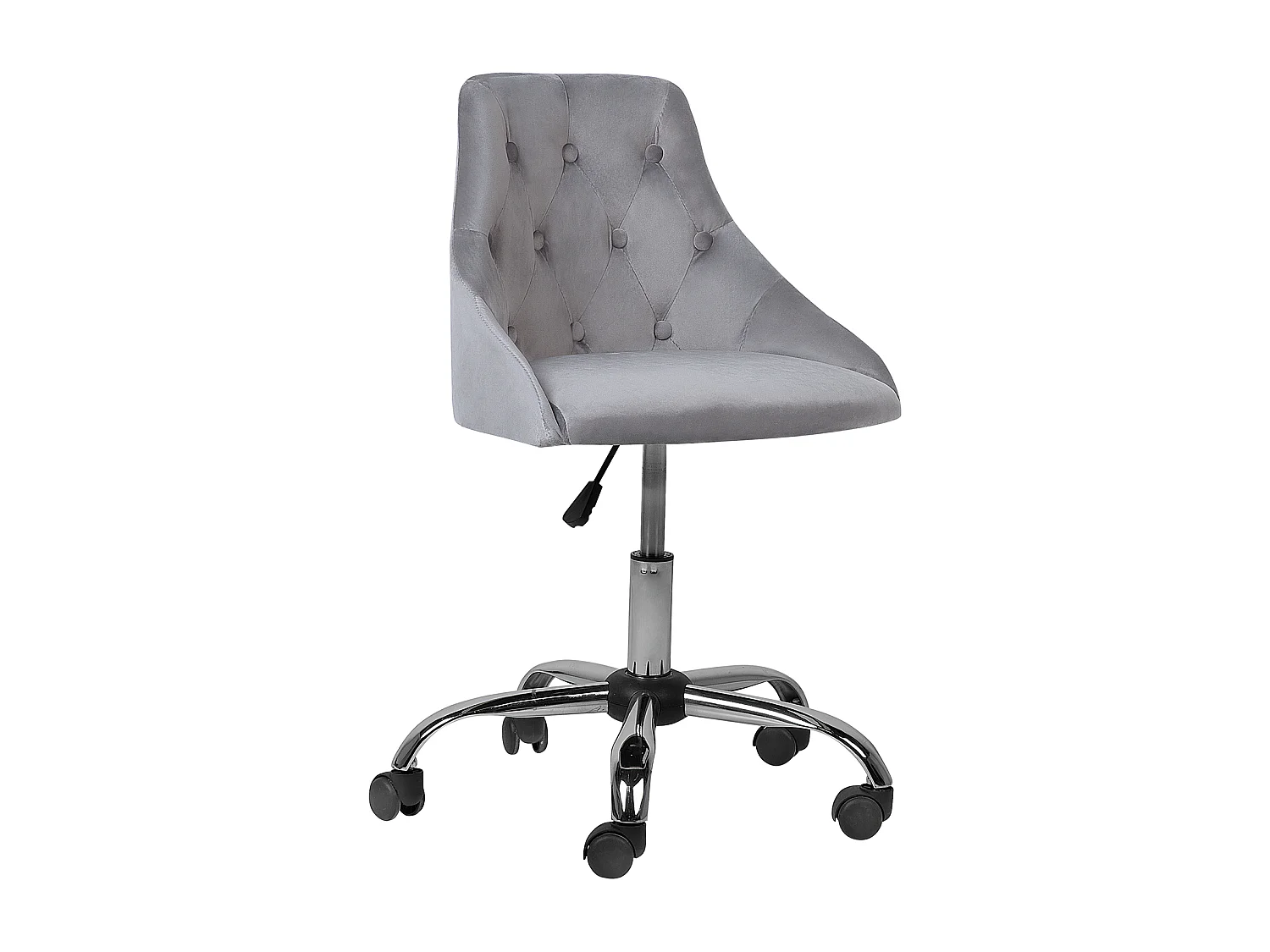 Chaise de bureau PARRISH Velours Gris