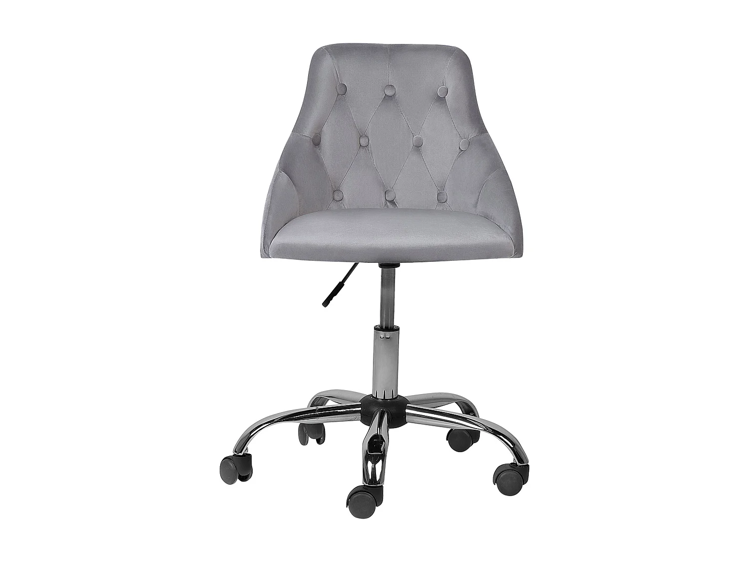 Chaise de bureau PARRISH Velours Gris