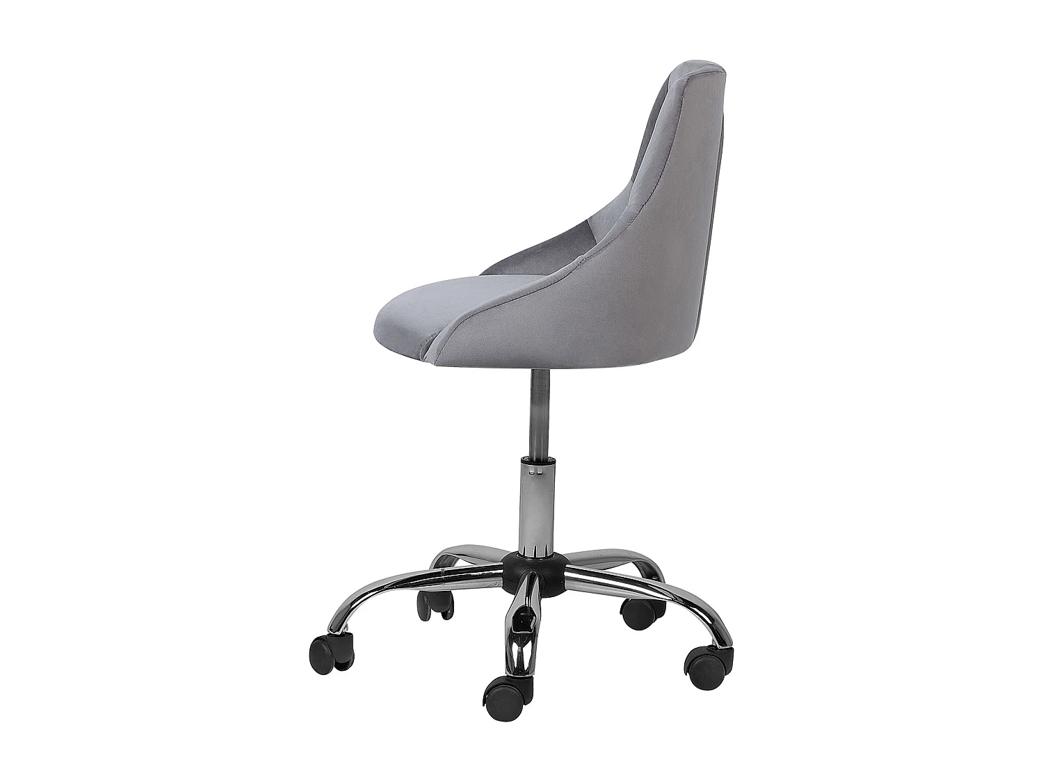Chaise de bureau PARRISH Velours Gris