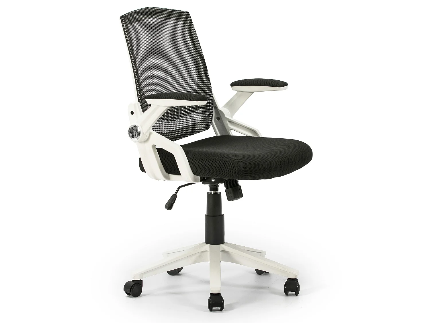 Sillón de Oficina elevable y reclinable Ergomax con Rejilla, Color Blanco