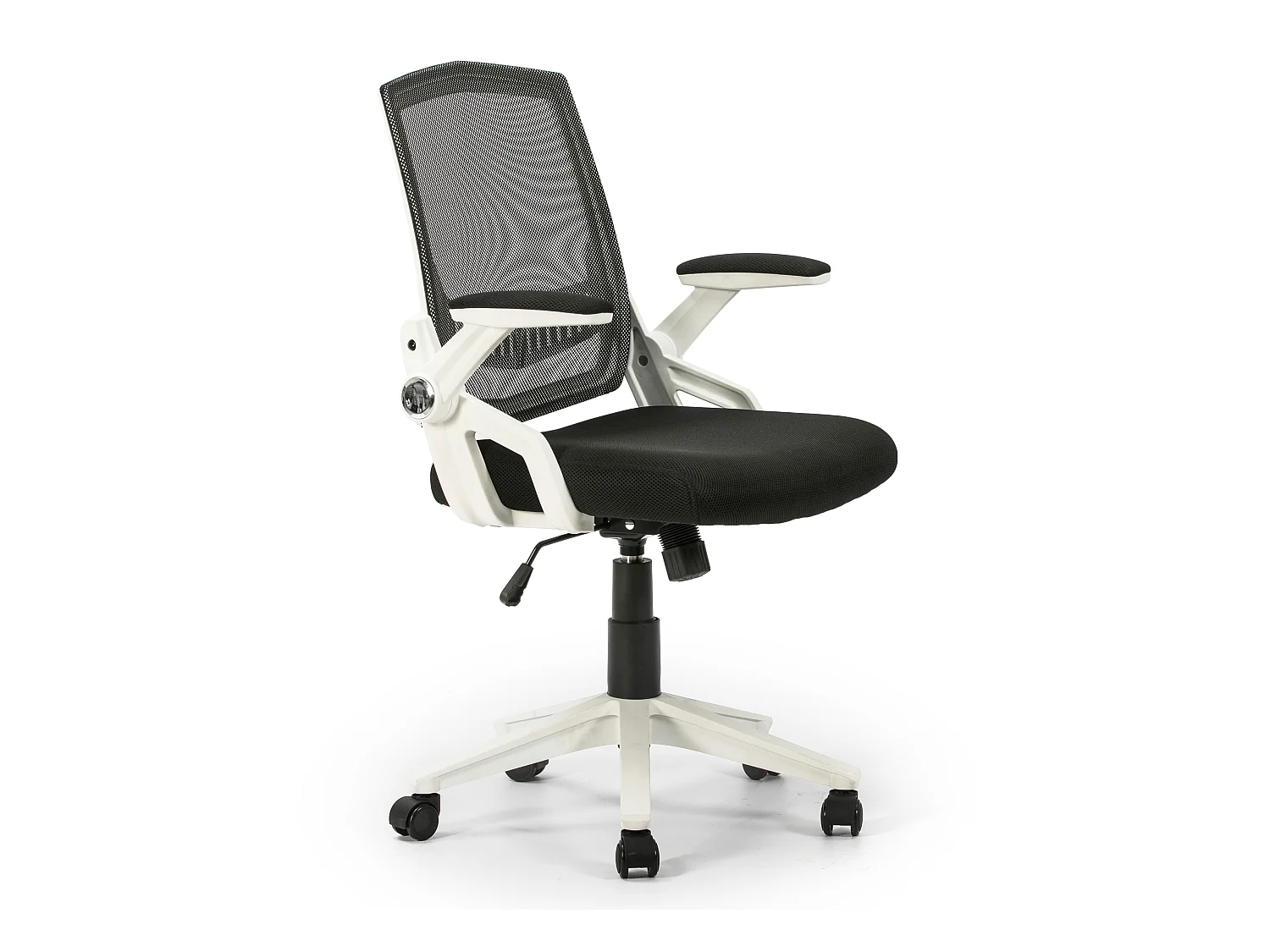 Fauteuil de Bureau réglable et inclinable ERGOMAX, Tissu Maille, Couleur Blanc
