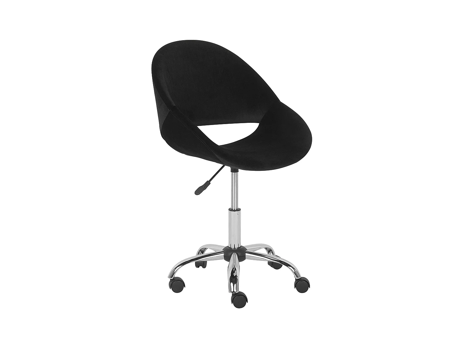 Chaise de bureau SELMA Velours Noir
