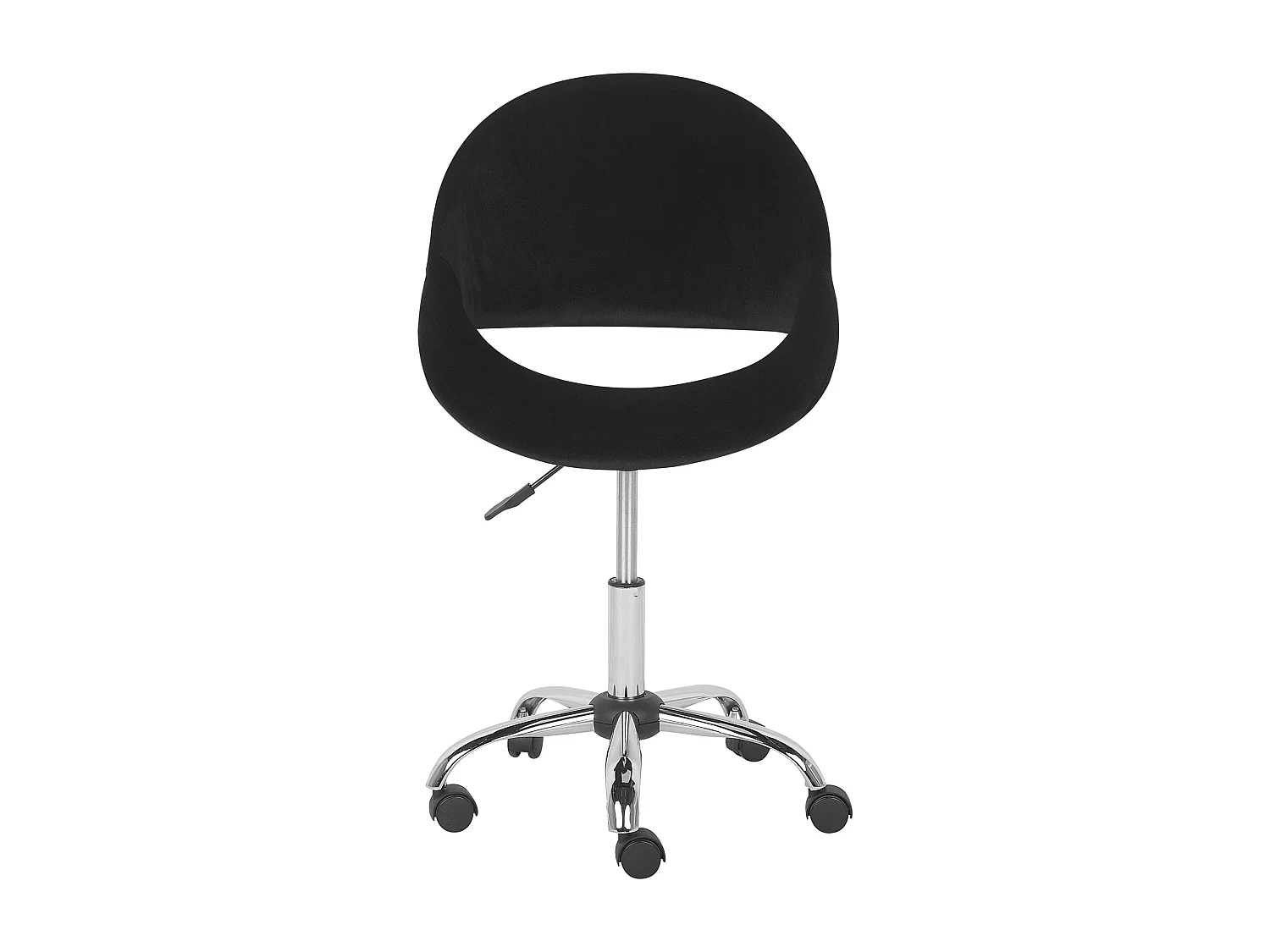 Bureaustoel Draaibaar SELMA Fluweel Zwart