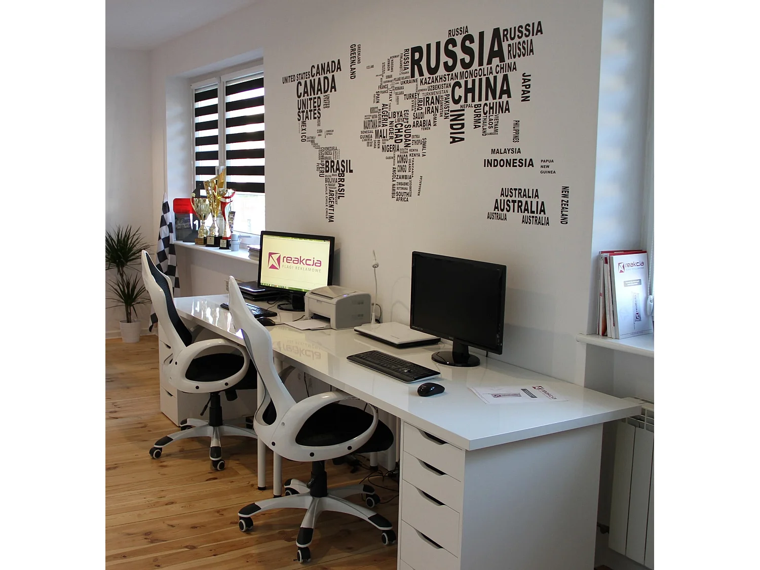 Chaise de bureau iCHAIR Noir/blanc