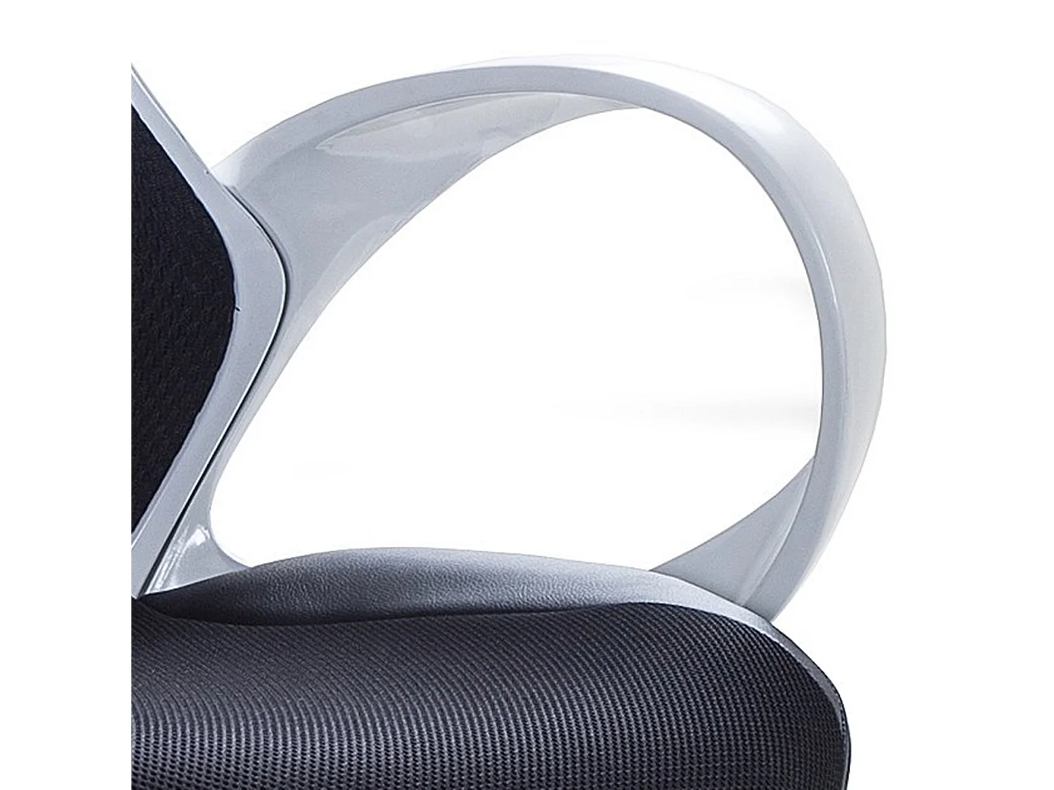 Bequemer Bürostuhl atmungsaktives Netz höhenverstellbar schwarz / weiß iChair