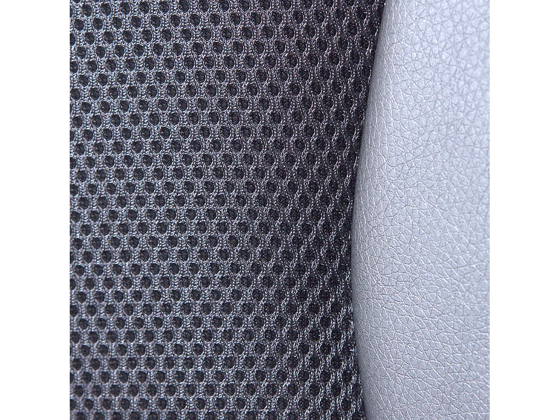 Bequemer Bürostuhl atmungsaktives Netz höhenverstellbar schwarz / weiß iChair