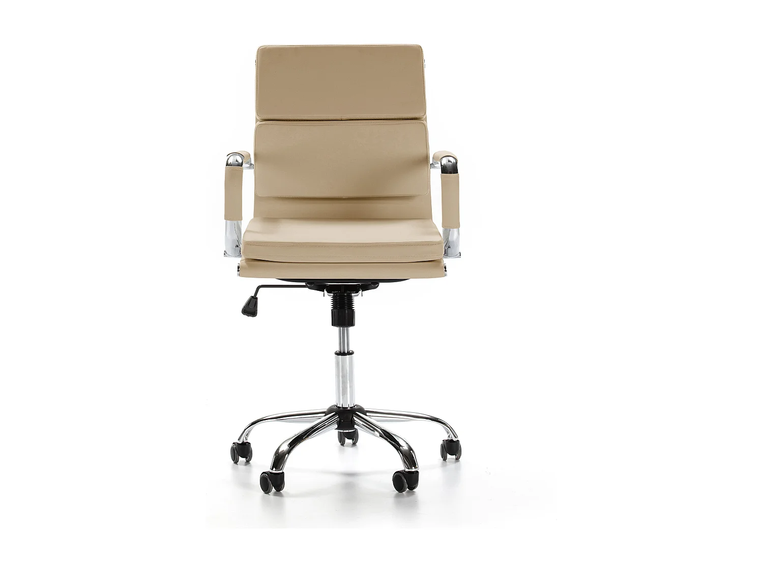 Fauteuil de Bureau Fenix inclinable Taupe, Cuir synthétique