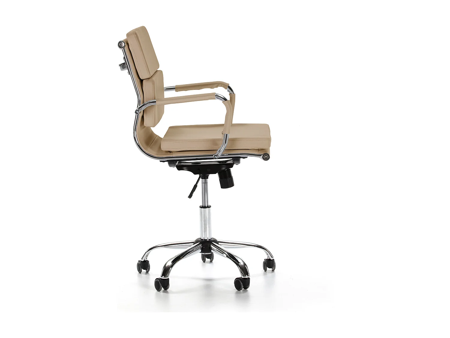 Fauteuil de Bureau Fenix inclinable Taupe, Cuir synthétique