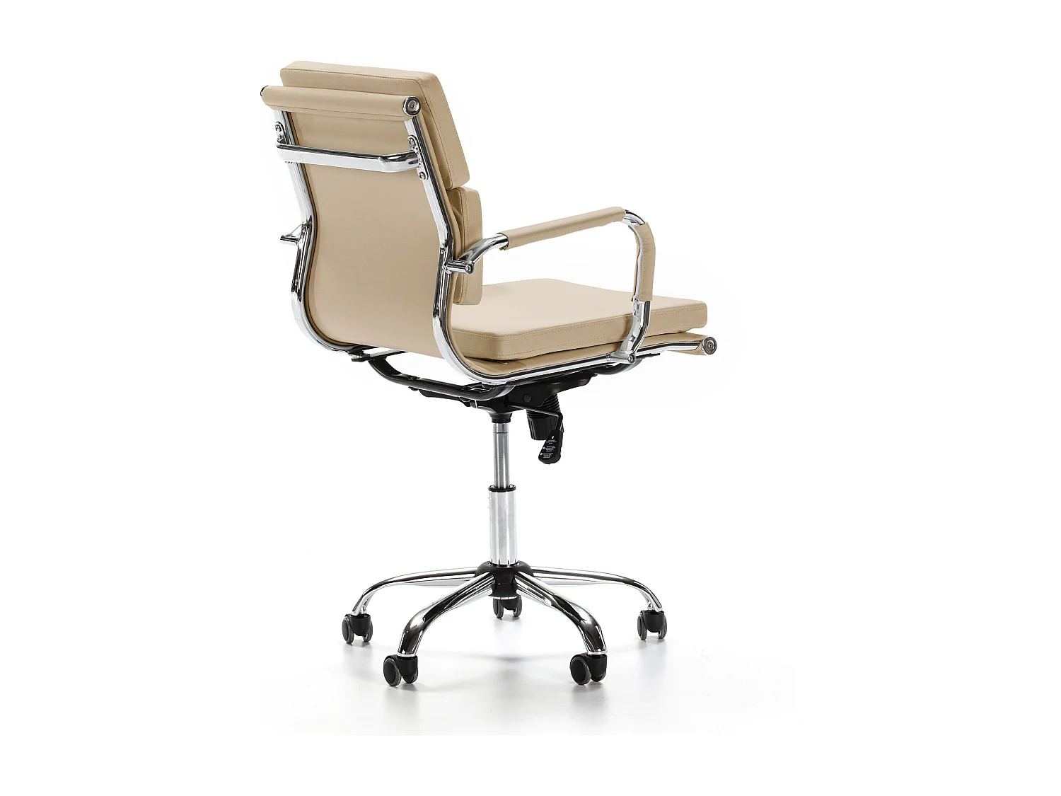 Fauteuil de Bureau Fenix inclinable Taupe, Cuir synthétique