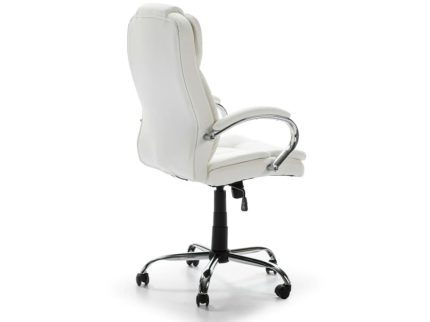 Fauteuil de Bureau à Hauteur réglable et inclinable Nixon Similicuir Blanc