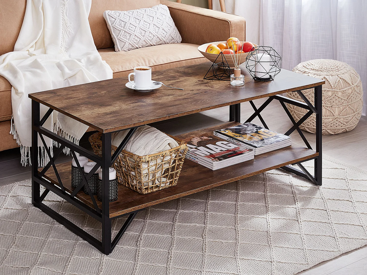 Salontafel BOLTON Bruin