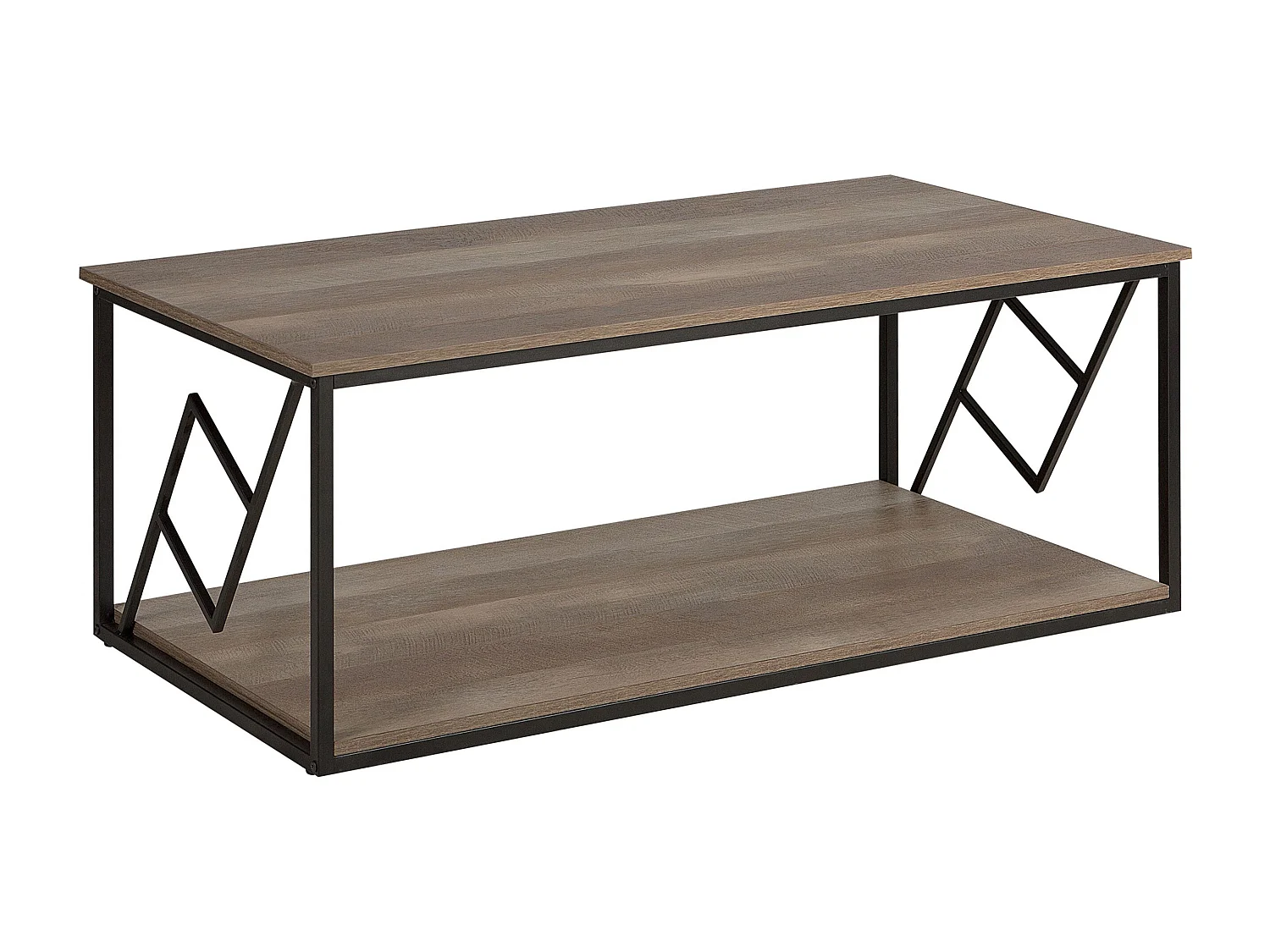 Mesa de centro FORRES Castanho/Preto