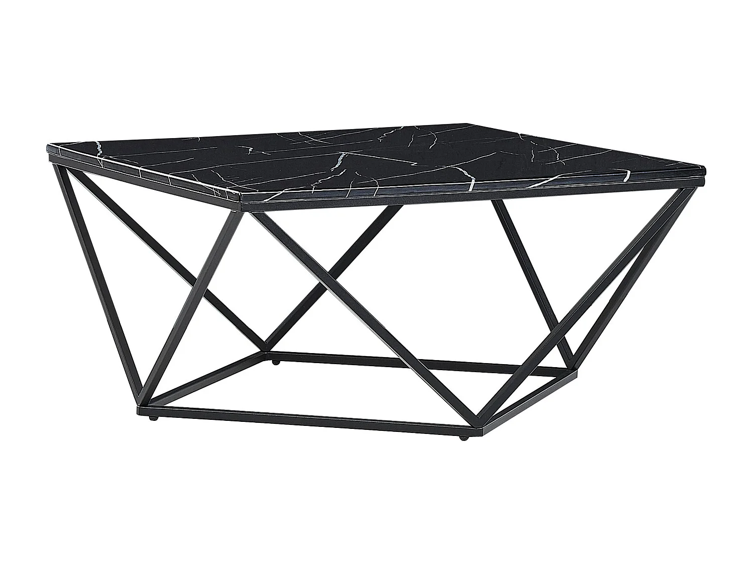 Salontafel MALIBU Zwart marmer