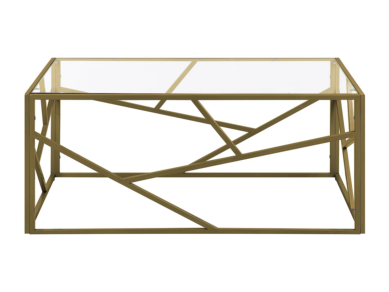 Tavolino da caffè ORLAND Vetro Oro