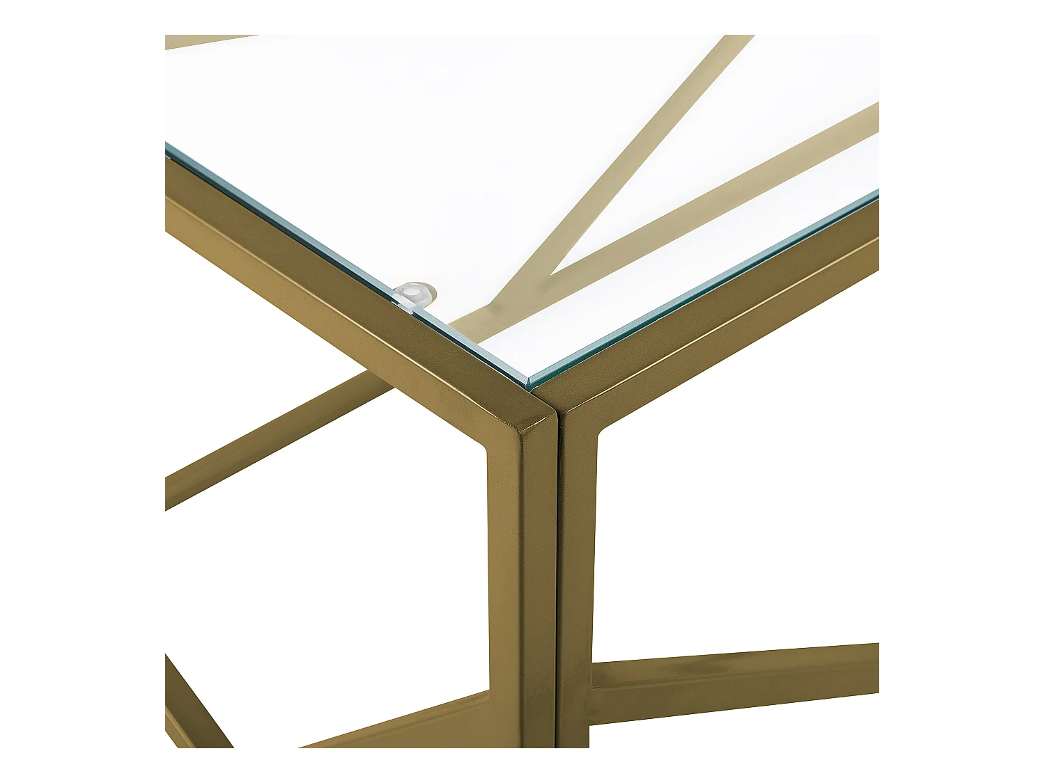 Salontafel ORLAND Glas Goud