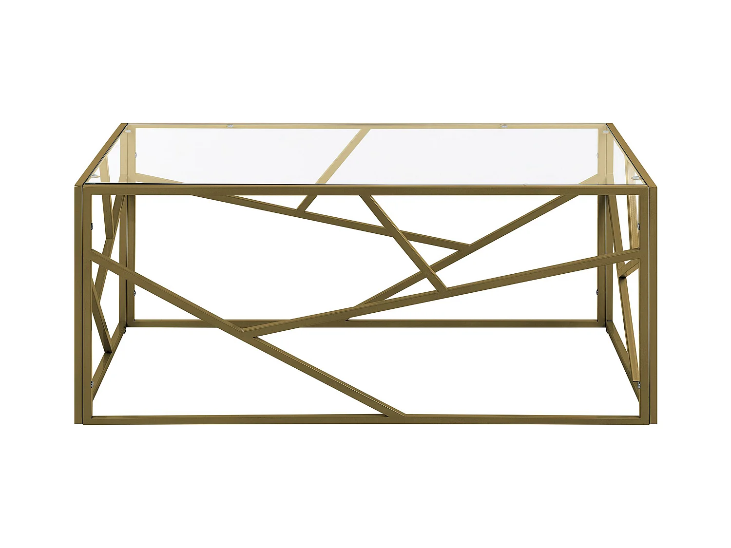 Salontafel ORLAND Glas Goud