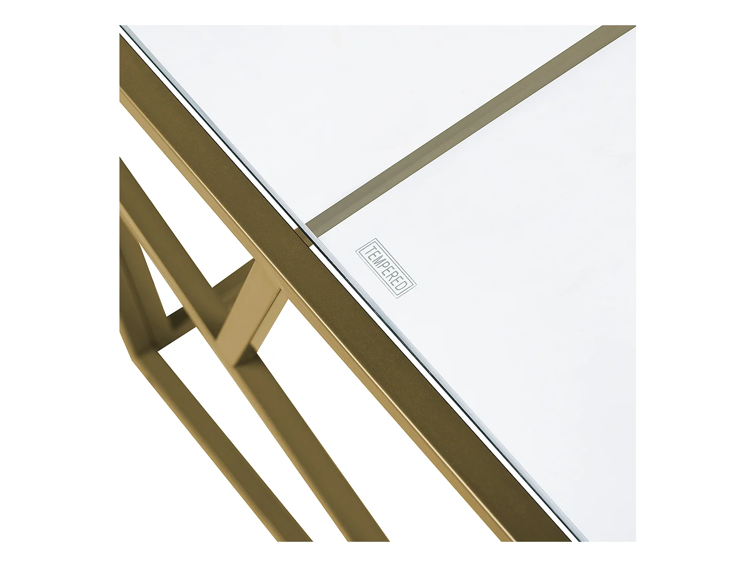 Salontafel ORLAND Glas Goud