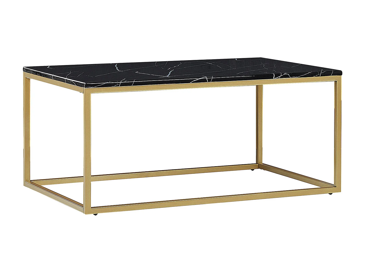 Table basse DELANO Noir/doré