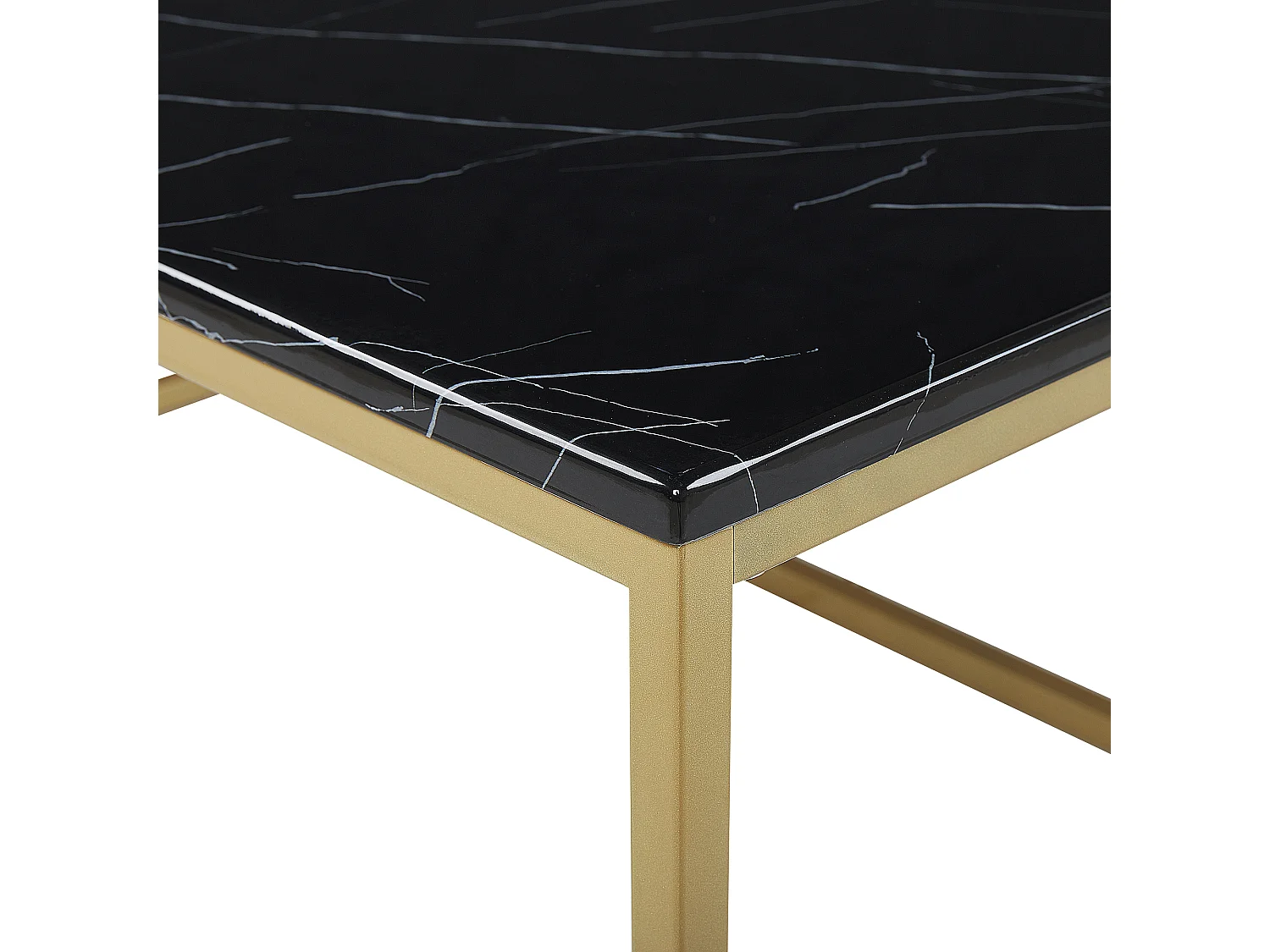 Table basse DELANO Noir/doré