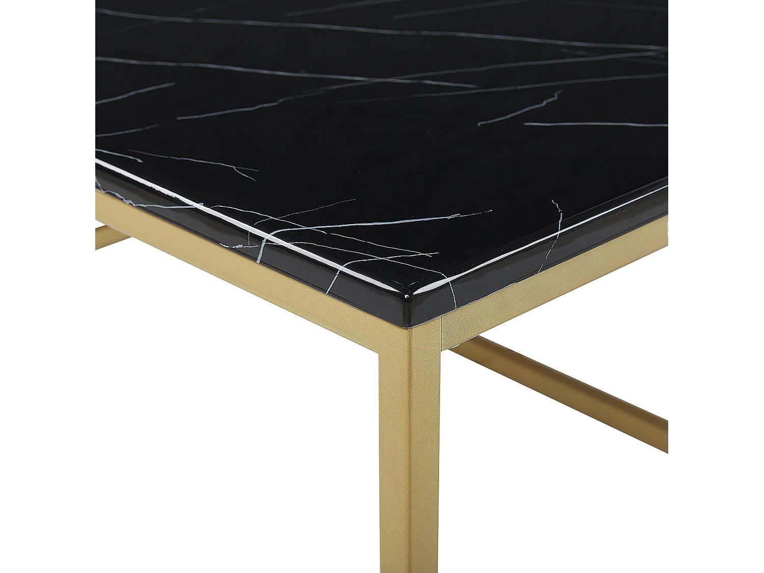 Table basse DELANO Noir/doré